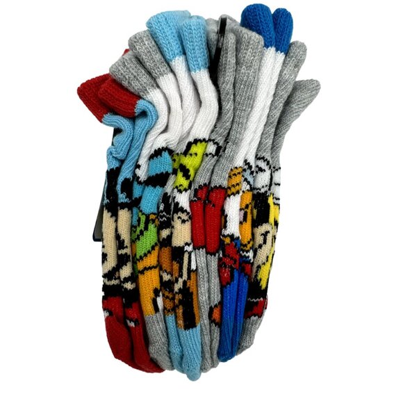 Mickey Socks 6 Pairs Size: 4-7 - Picture 2 of 3